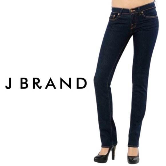 J BRAND Cigarette Leg Dark Wash Jeans INK 3914 - Size 28 - Picture 1 of 11